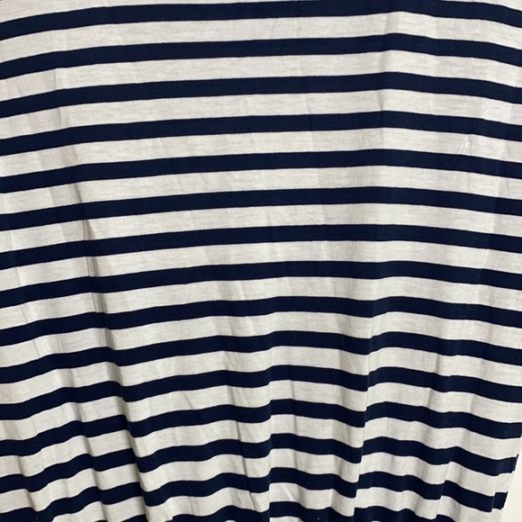 H&M - Navy & White Stripe MIDI Dress Size XS - Picture 3 of 7